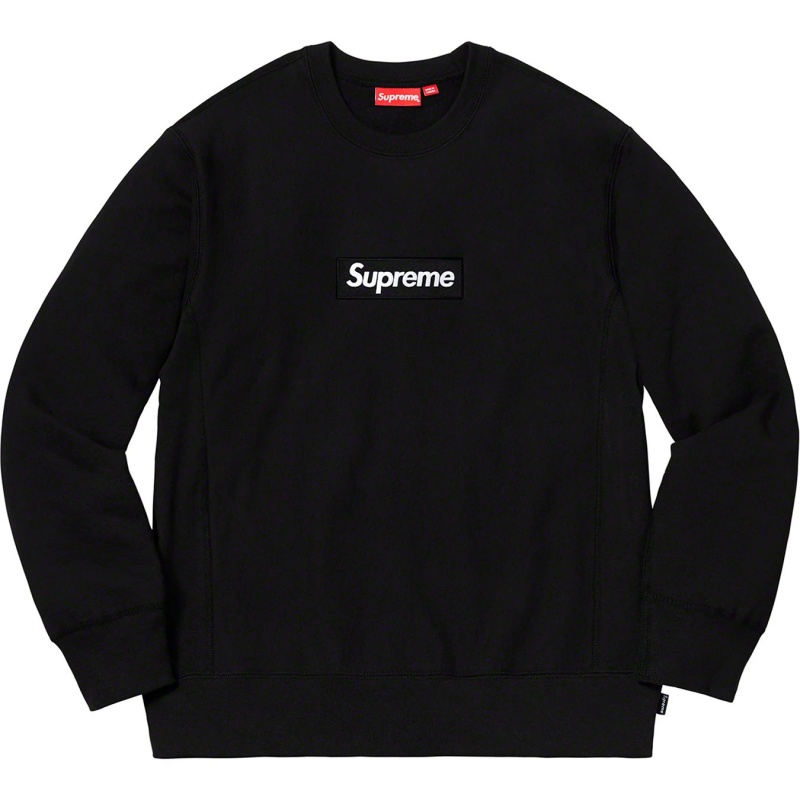 Bluza Supreme Box Logo Crewneck (FW18) Czarne | Polska-073268