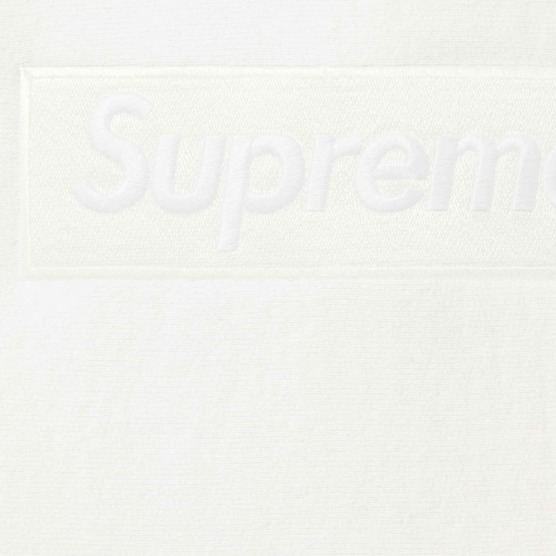 Bluza Supreme Box Logo Hooded Białe | Polska-013276