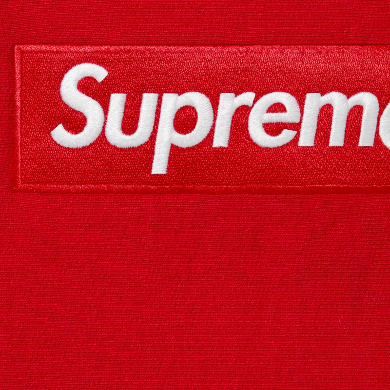 Bluza Supreme Box Logo Hooded Czerwone | Polska-640789