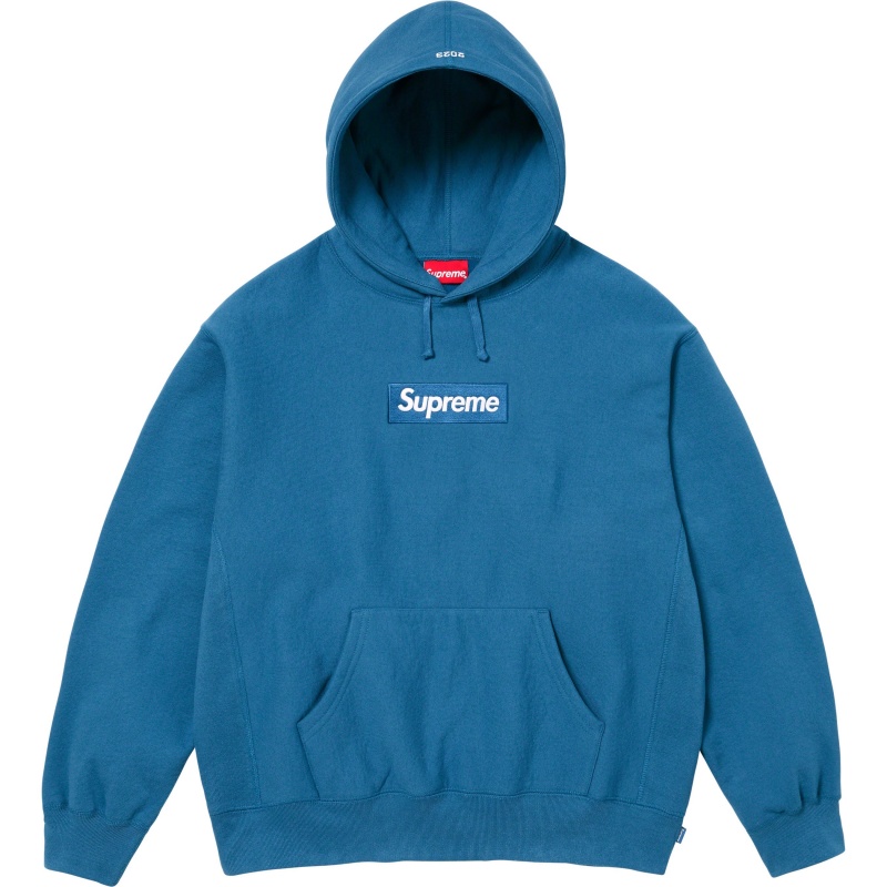 Bluza Supreme Box Logo Hooded Niebieskie | Polska-673042