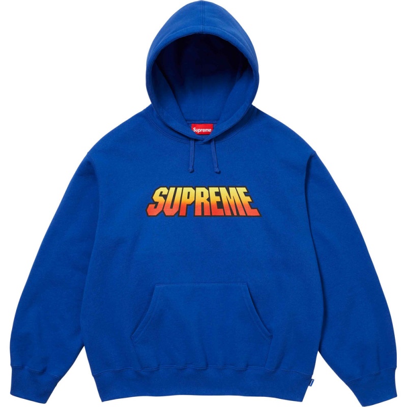 Bluza Supreme Gradient Hooded Królewski Niebieski | Polska-598620