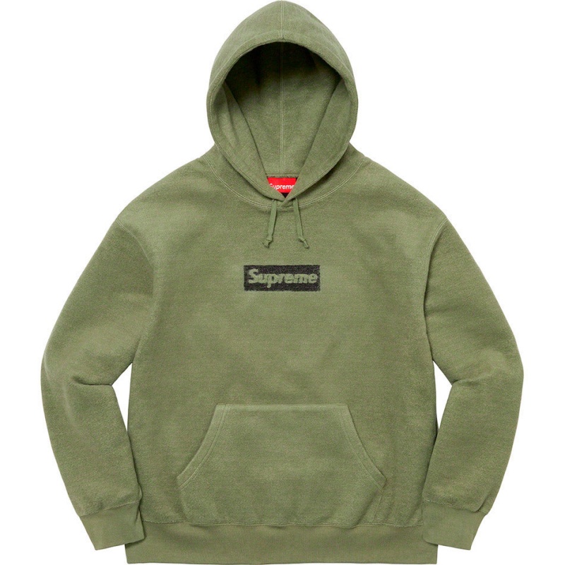 Bluza Supreme Inside Out Box Logo Hooded Głęboka Oliwkowe | Polska-615827