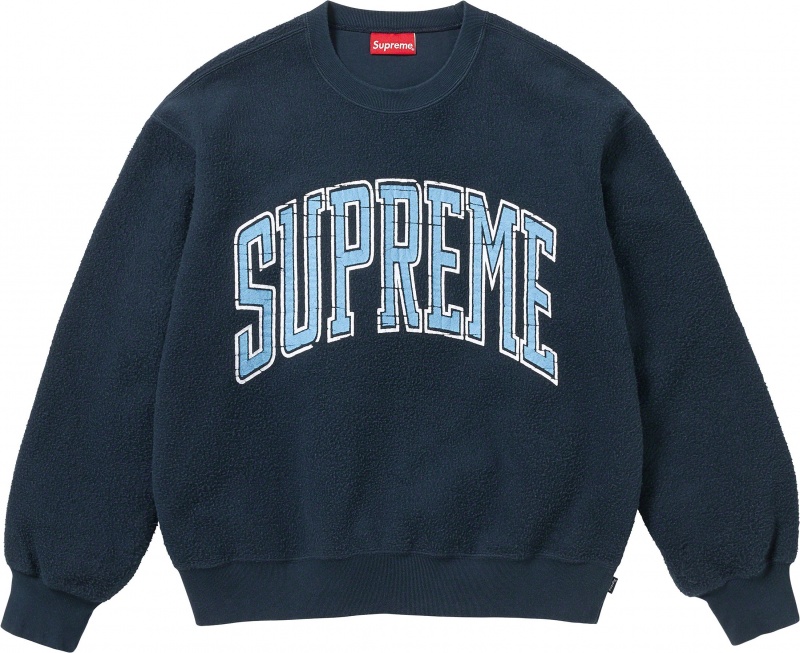 Bluza Supreme Inside Out Crewneck Granatowe | Polska-728531