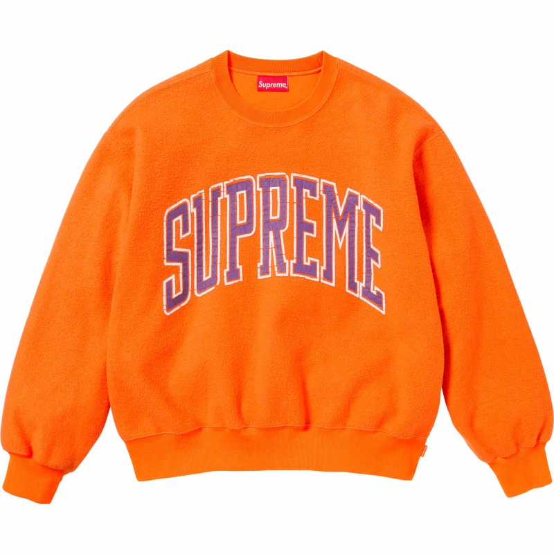 Bluza Supreme Inside Out Crewneck Pomarańczowe | Polska-237165