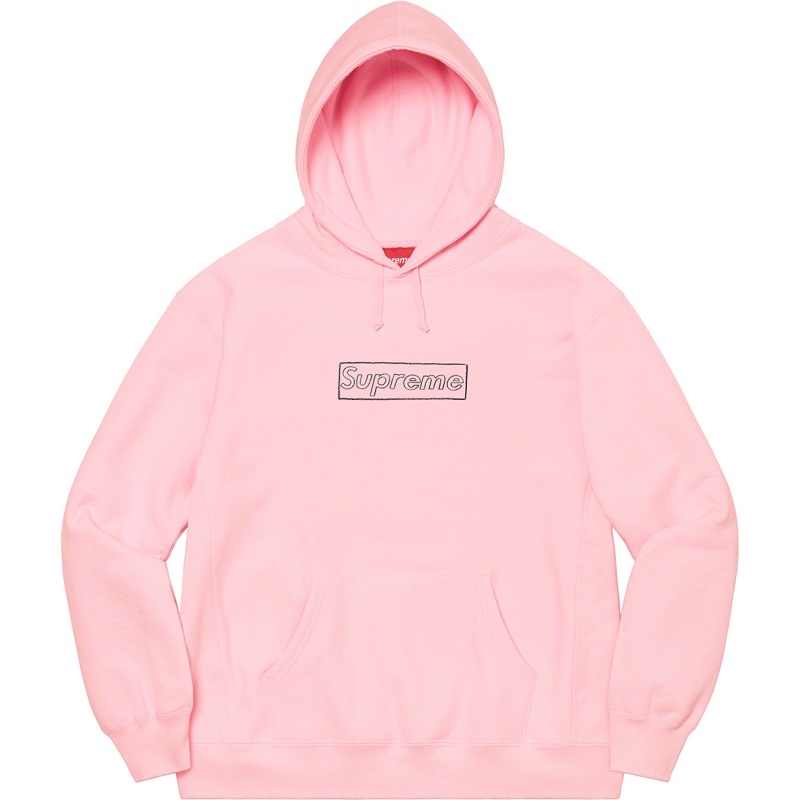 Bluza Supreme Kaws Chalk Logo Hooded Różowe | Polska-127893