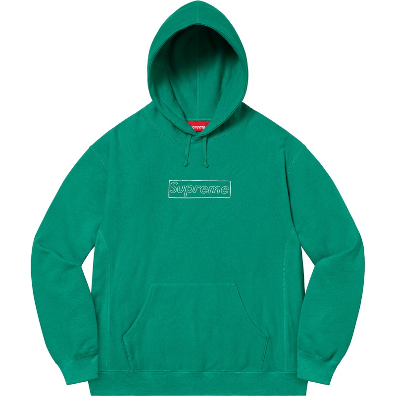 Bluza Supreme Kaws Chalk Logo Hooded Zielone | Polska-315478