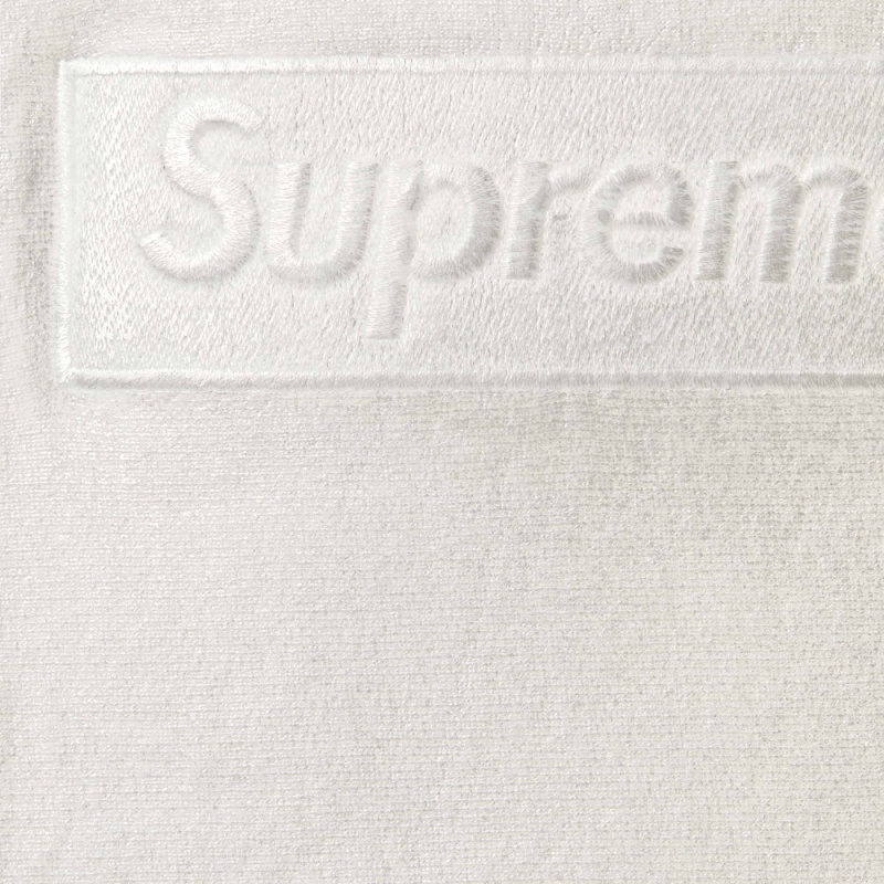 Bluza Supreme MM6 Maison Margiela Foil Box Logo Hooded Białe | Polska-725061