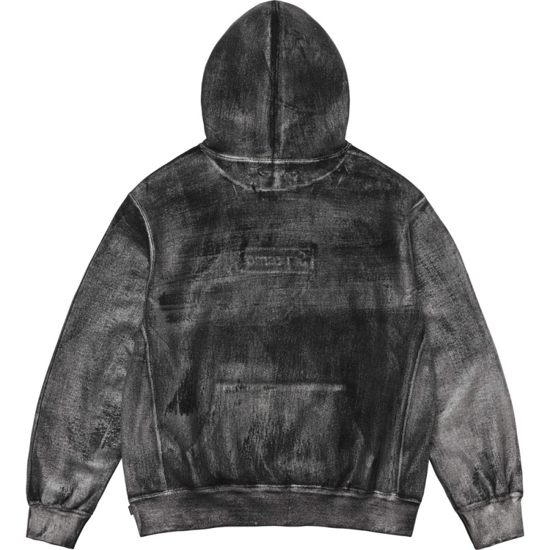 Bluza Supreme MM6 Maison Margiela Foil Box Logo Hooded Czarne | Polska-917683