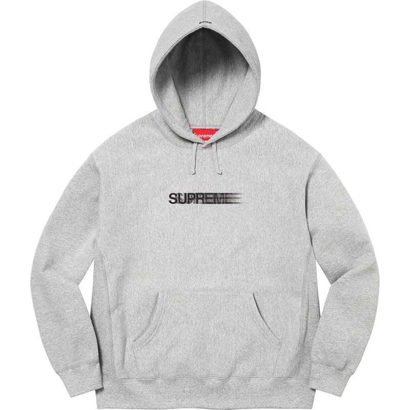 Bluza Supreme Motion Logo Hooded Szare | Polska-702851