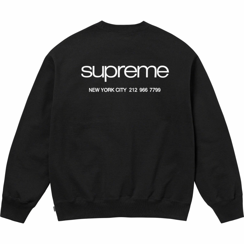 Bluza Supreme Nyc Crewneck Czarne | Polska-985306