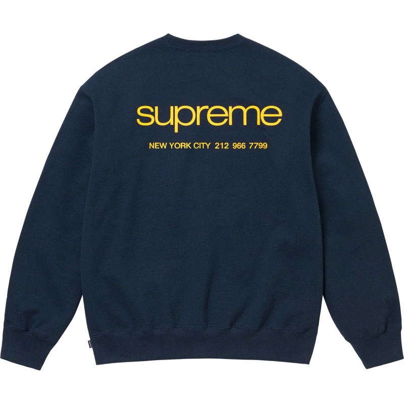 Bluza Supreme Nyc Crewneck Granatowe | Polska-372059