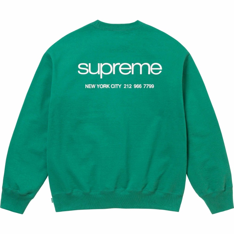 Bluza Supreme Nyc Crewneck Jasny Zielone | Polska-796123