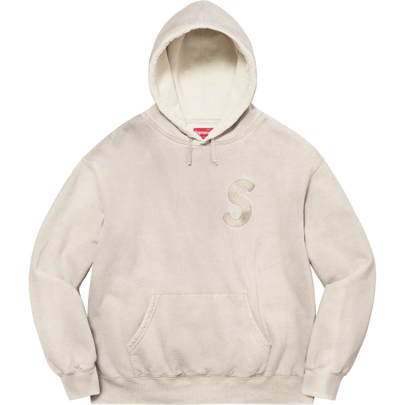 Bluza Supreme Overdyed S Logo Hooded Beżowe | Polska-721903