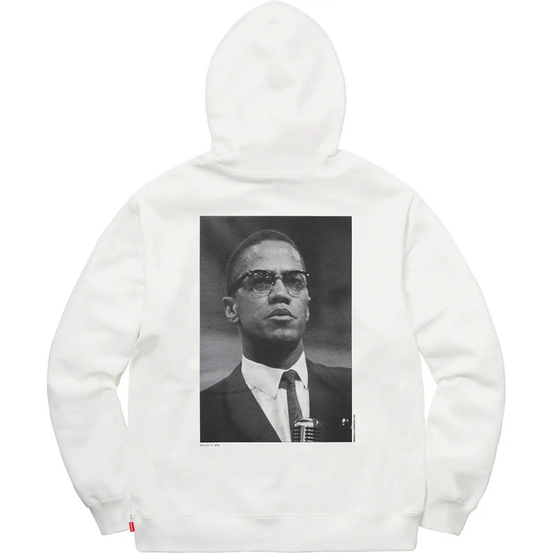 Bluza Supreme Roy DeCarava Malcolm X Hooded Białe | Polska-169758