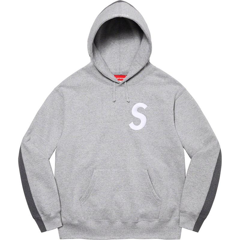 Bluza Supreme S Logo Split Hooded Szare | Polska-645382