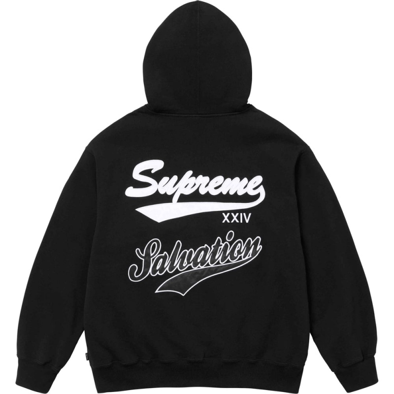 Bluza Supreme Salvation Zip Up Hooded Czarne | Polska-824705