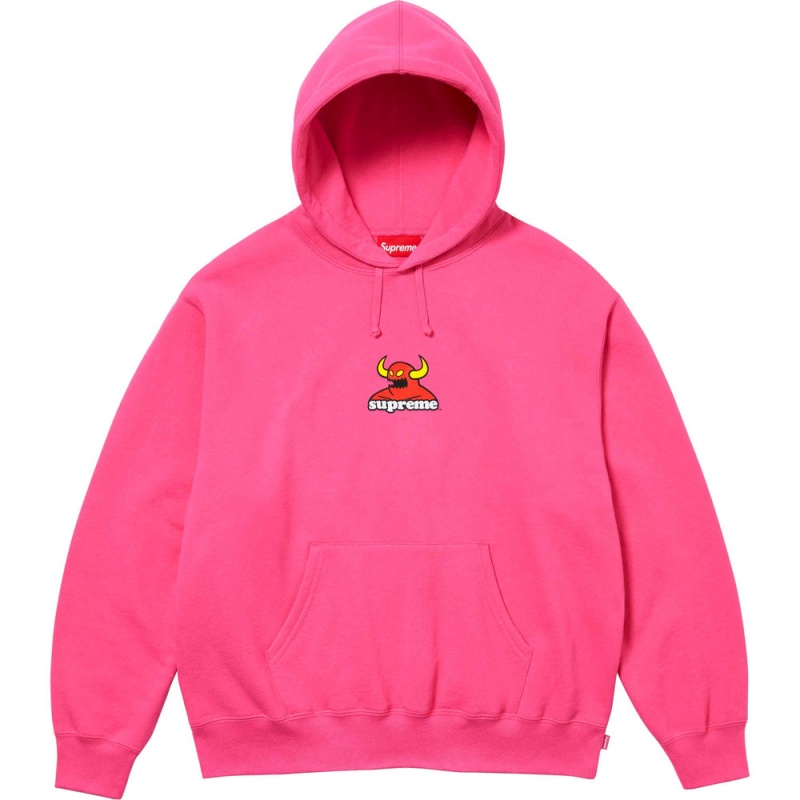 Bluza Supreme Toy Machine Hooded Różowe | Polska-825793