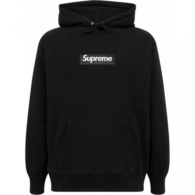 Bluza z Kapturem Supreme Box Logo Czarne | Polska-438052