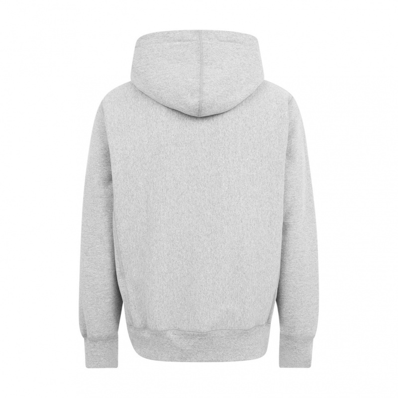 Bluza z Kapturem Supreme Swarovski Box Logo hoodie Szare | Polska-048163