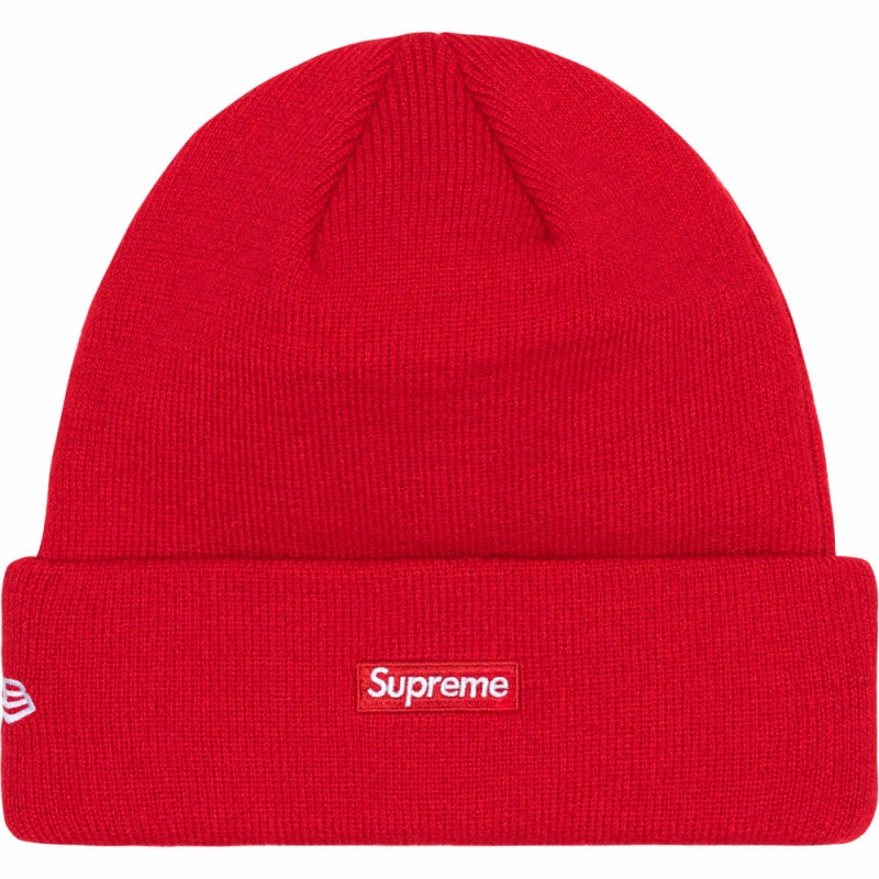 Czapka Supreme New Era® Beanie Czerwone | Polska-198257