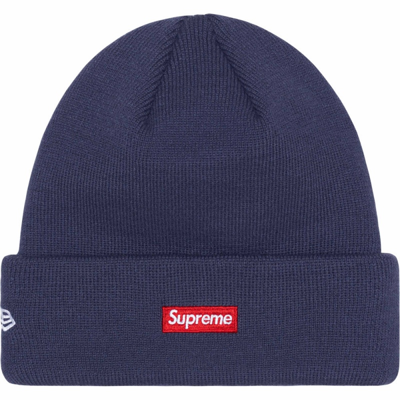 Czapka Supreme New Era® Beanie Granatowe | Polska-340725