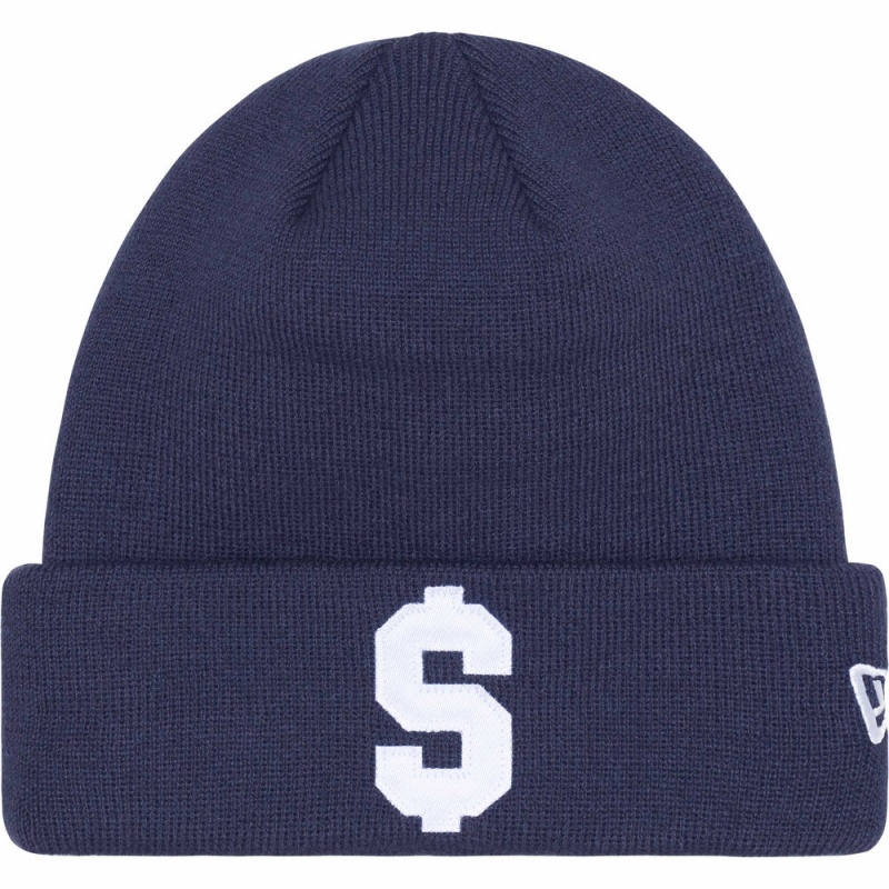 Czapka Supreme New Era® Beanie Granatowe | Polska-340725