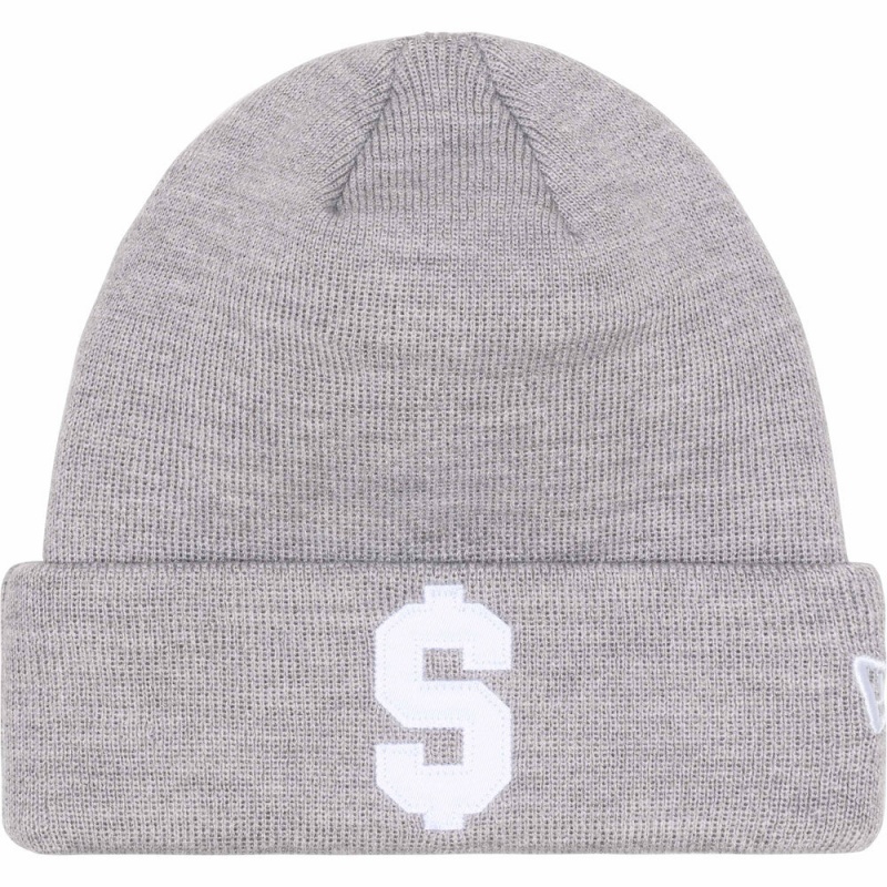 Czapka Supreme New Era® Beanie Szare | Polska-371598