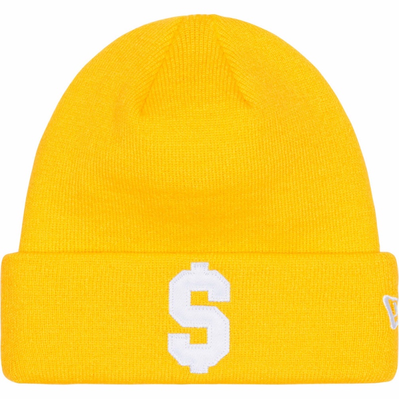 Czapka Supreme New Era® Beanie Złote | Polska-490516