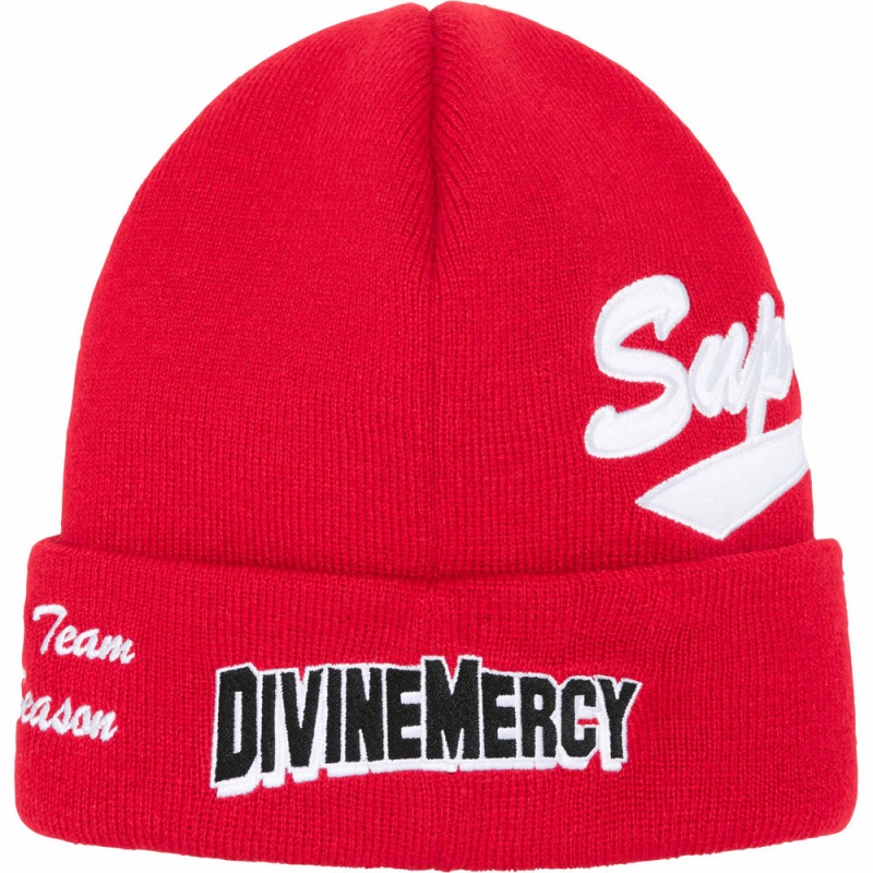 Czapka Supreme New Era® Salvation Beanie Czerwone | Polska-857396