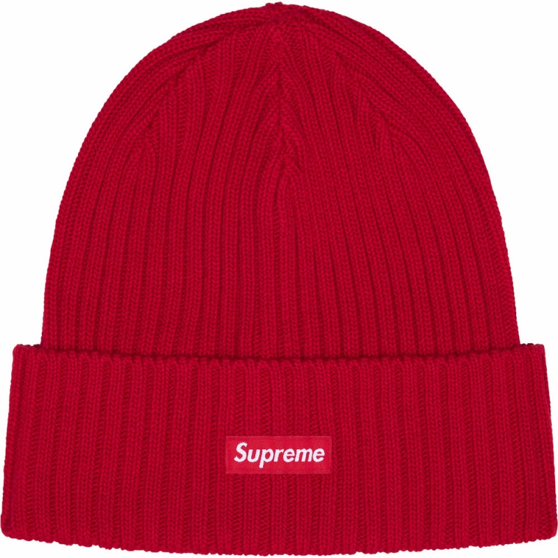 Czapka Supreme Overdyed Beanie Czerwone | Polska-690481