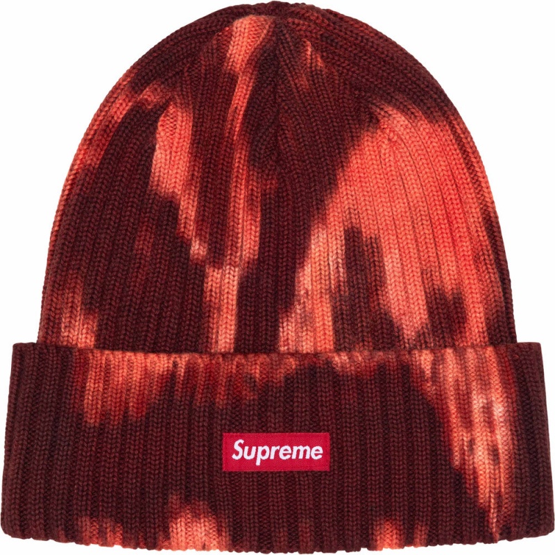 Czapka Supreme Overdyed Beanie Czerwone | Polska-785931