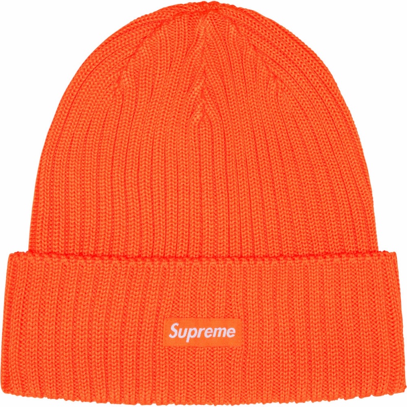 Czapka Supreme Overdyed Beanie Pomarańczowe | Polska-576384