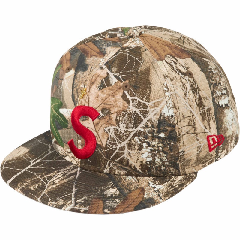 Czapki Supreme Gold Cross S Logo New Era® Camo | Polska-057421