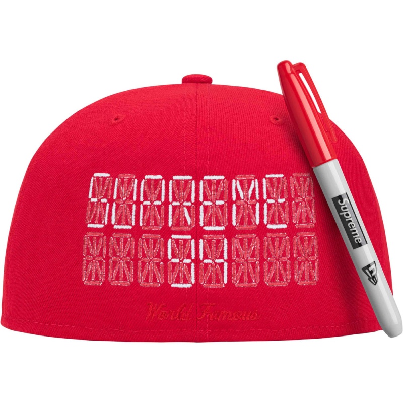 Czapki Supreme Sharpie® Box Logo New Era® Czerwone | Polska-439785