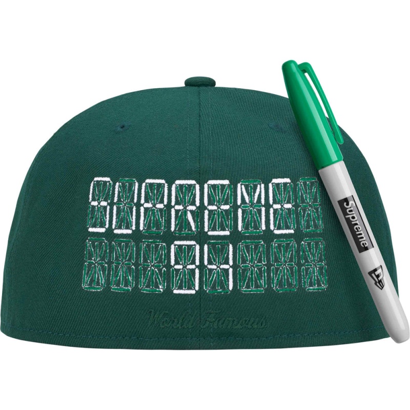 Czapki Supreme Sharpie® Box Logo New Era® Ciemny Zielone | Polska-927648