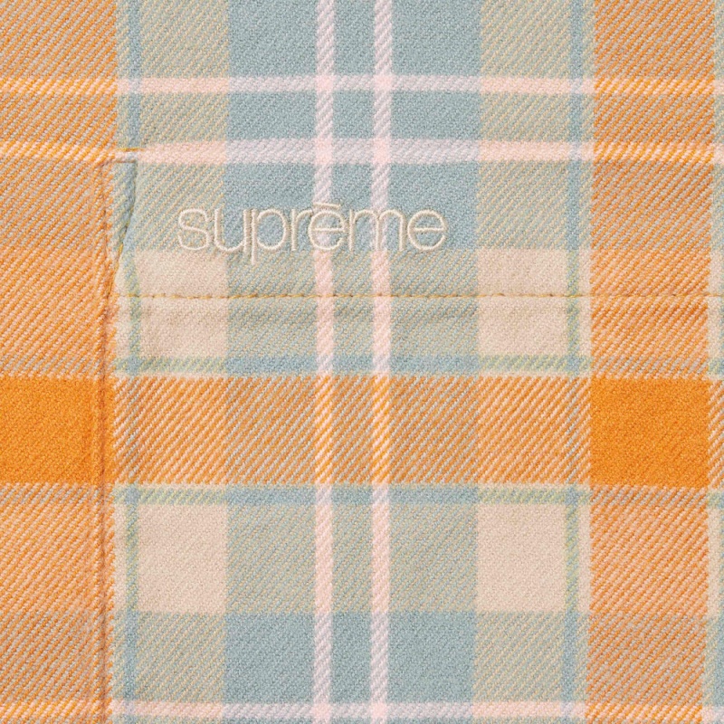 Koszule Supreme Plaid Flannel Brązowe | Polska-614857