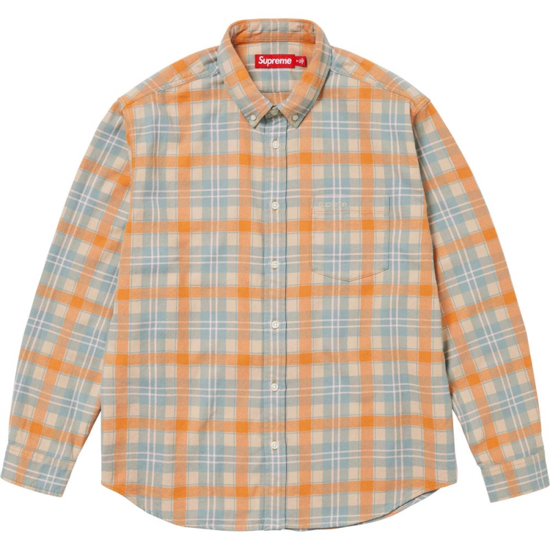 Koszule Supreme Plaid Flannel Brązowe | Polska-614857