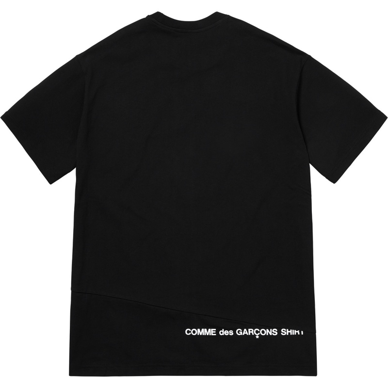 Koszulka Supreme Comme Des Garçons Shirt® Split Box Logo Tee Czarne | Polska-789210