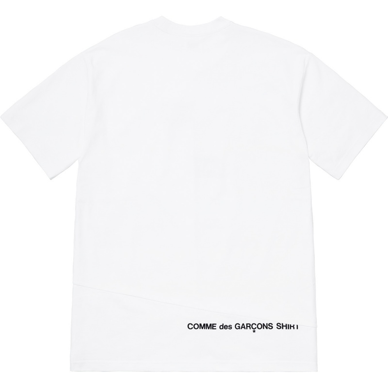 Koszulka Supreme Comme Des Garçons Shirt® Split Box Logo Tee Białe | Polska-549032