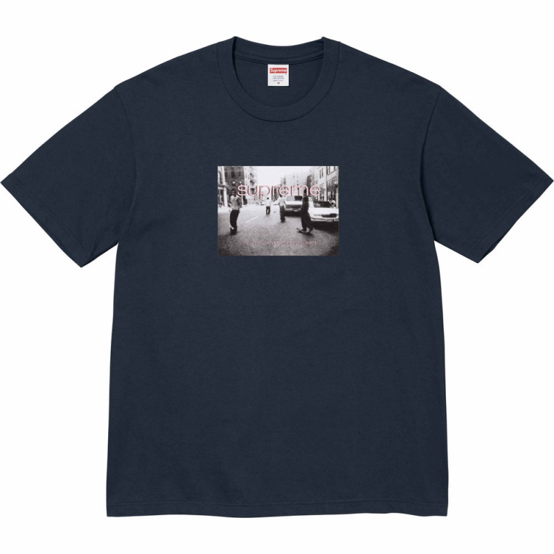 Koszulka Supreme Crew 96 Tee Granatowe | Polska-841293