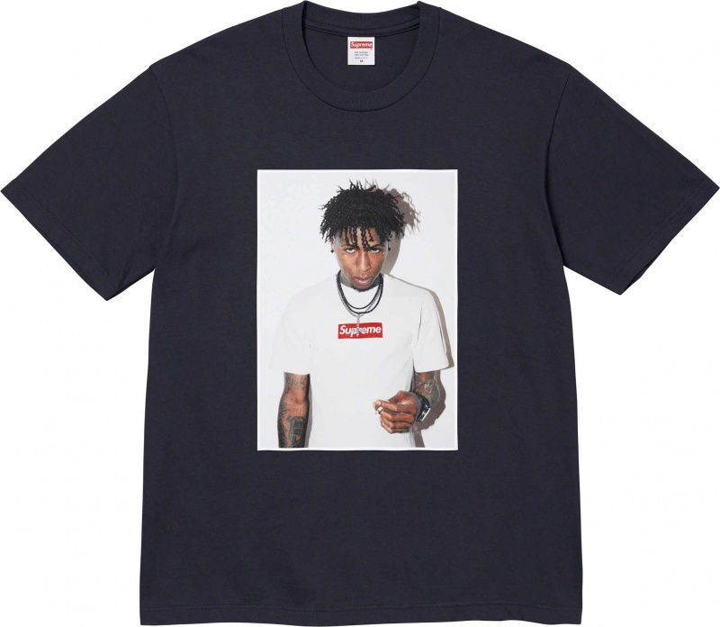 Koszulka Supreme NBA Youngboy Tee Granatowe | Polska-015962