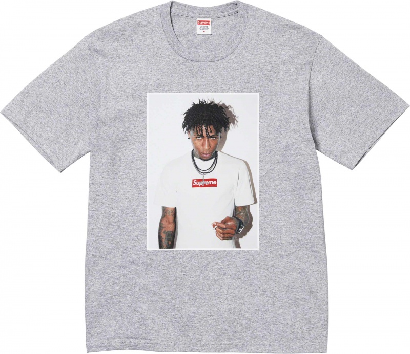 Koszulka Supreme NBA Youngboy Tee Szare | Polska-031754