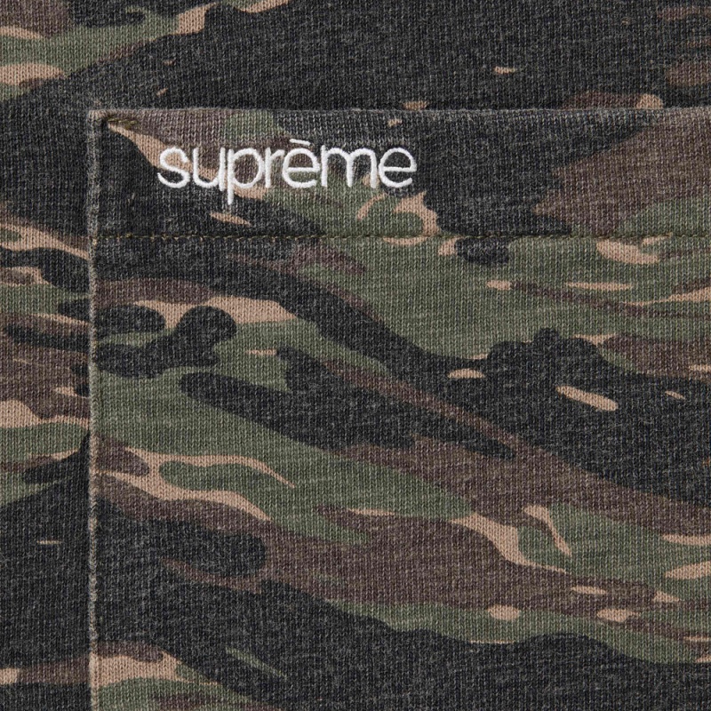 Koszulka Supreme S/S Pocket Tee Camo | Polska-896230