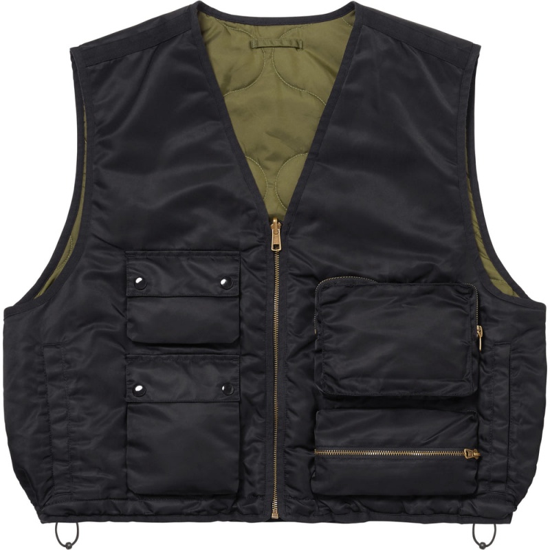 Kurtki Supreme 2-in-1 MA-1 + Vest Czarne | Polska-329148