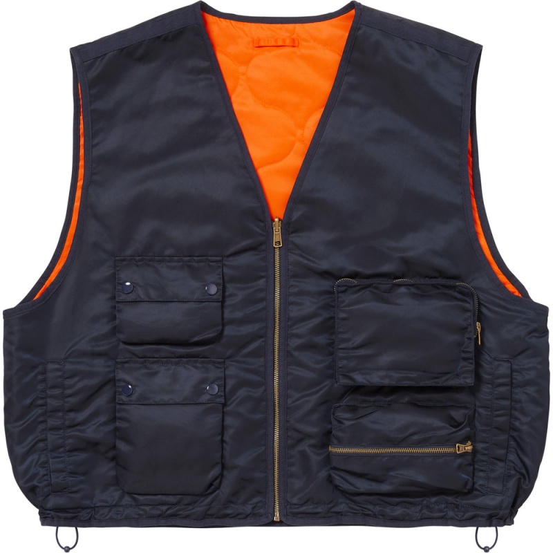 Kurtki Supreme 2-in-1 MA-1 + Vest Granatowe | Polska-582763