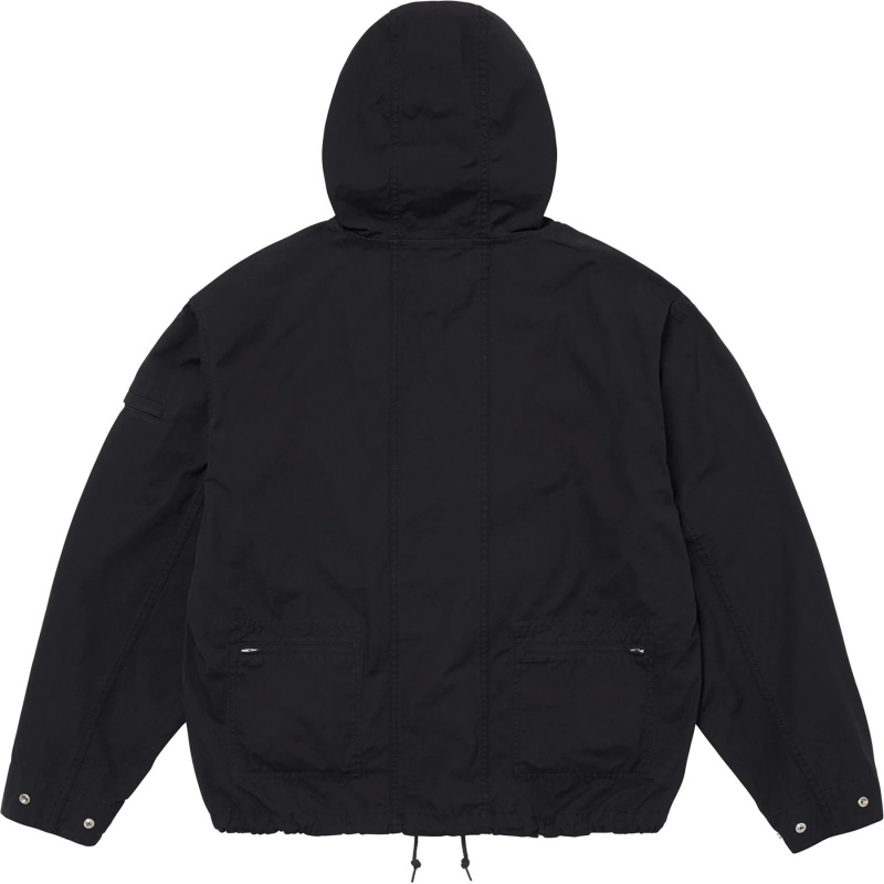 Kurtki Supreme Bawełniane Utility Anorak Czarne | Polska-451896