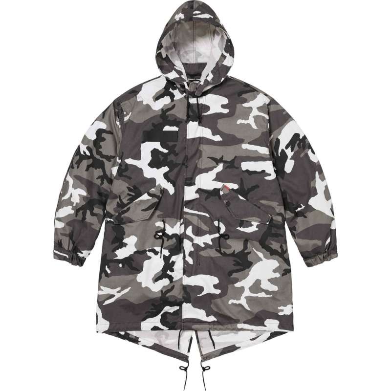 Kurtki Supreme Futura Fishtail Parka Camo | Polska-792541