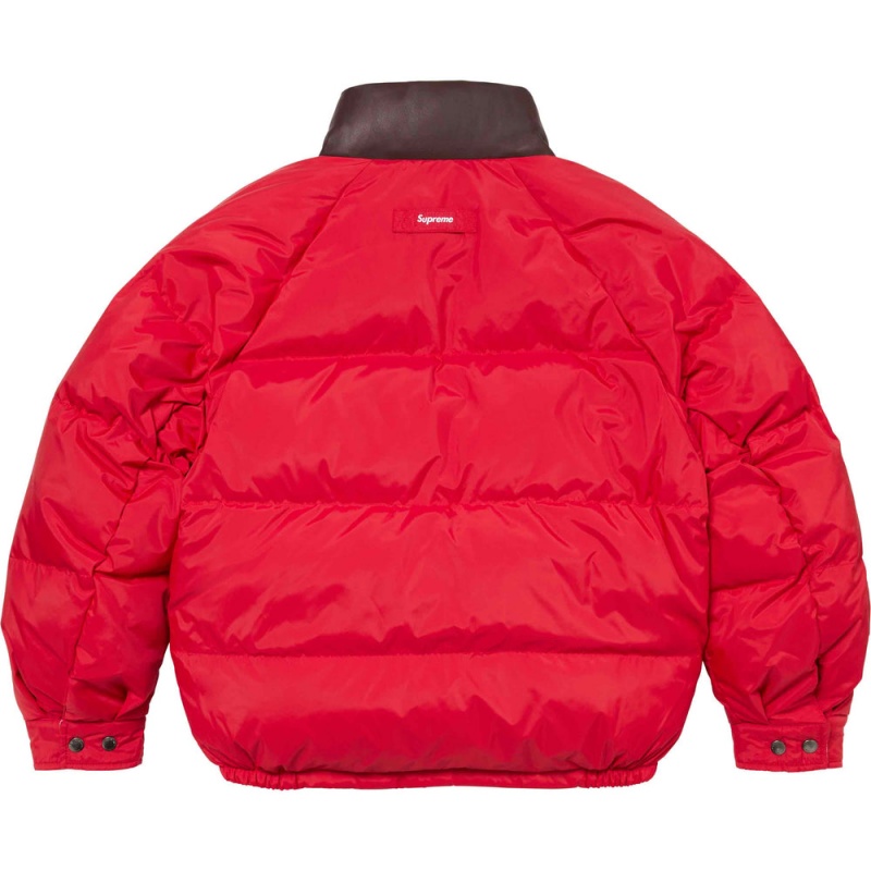 Kurtki Supreme Reversible Down Puffer Brązowe | Polska-120758