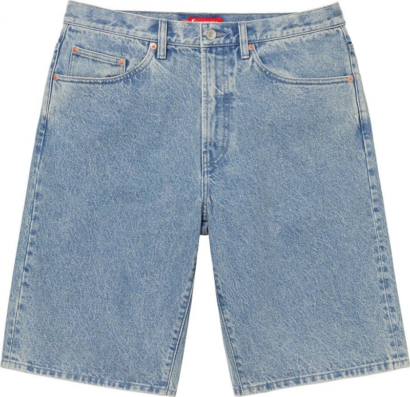 Spodenki Supreme Baggy Denim Niebieskie | Polska-847516