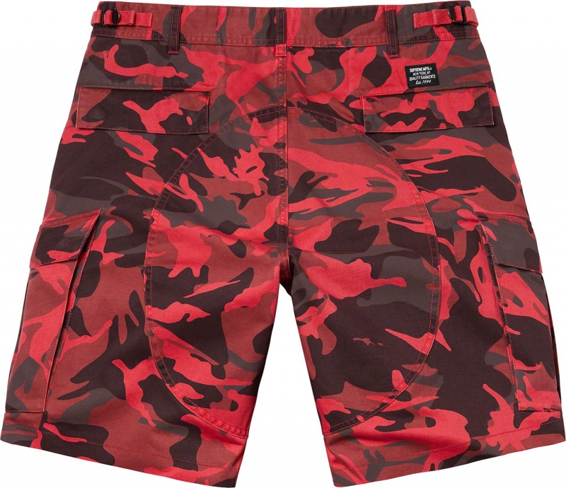 Spodenki Supreme Cargo Czerwone Camo | Polska-968104